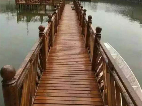 杭州户外景区地板 木栈道 护栏