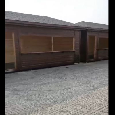 杭州防腐木木屋售卖亭制作视频